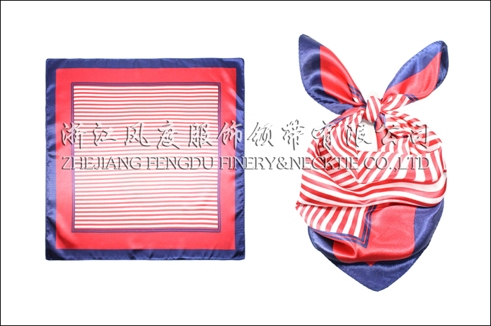 杭州地鐵車(chē)務(wù)系列 真絲小方巾 規(guī)格：53x53cm